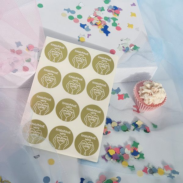 Handmade with Love Aufkleber – Bild 6