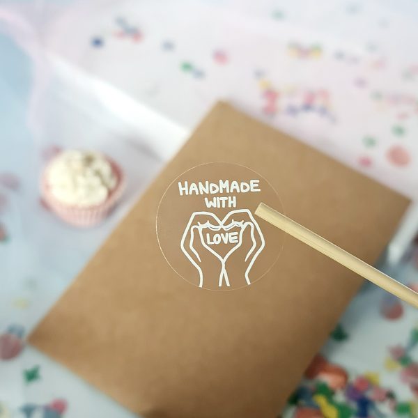 Handmade with Love Aufkleber – Bild 2